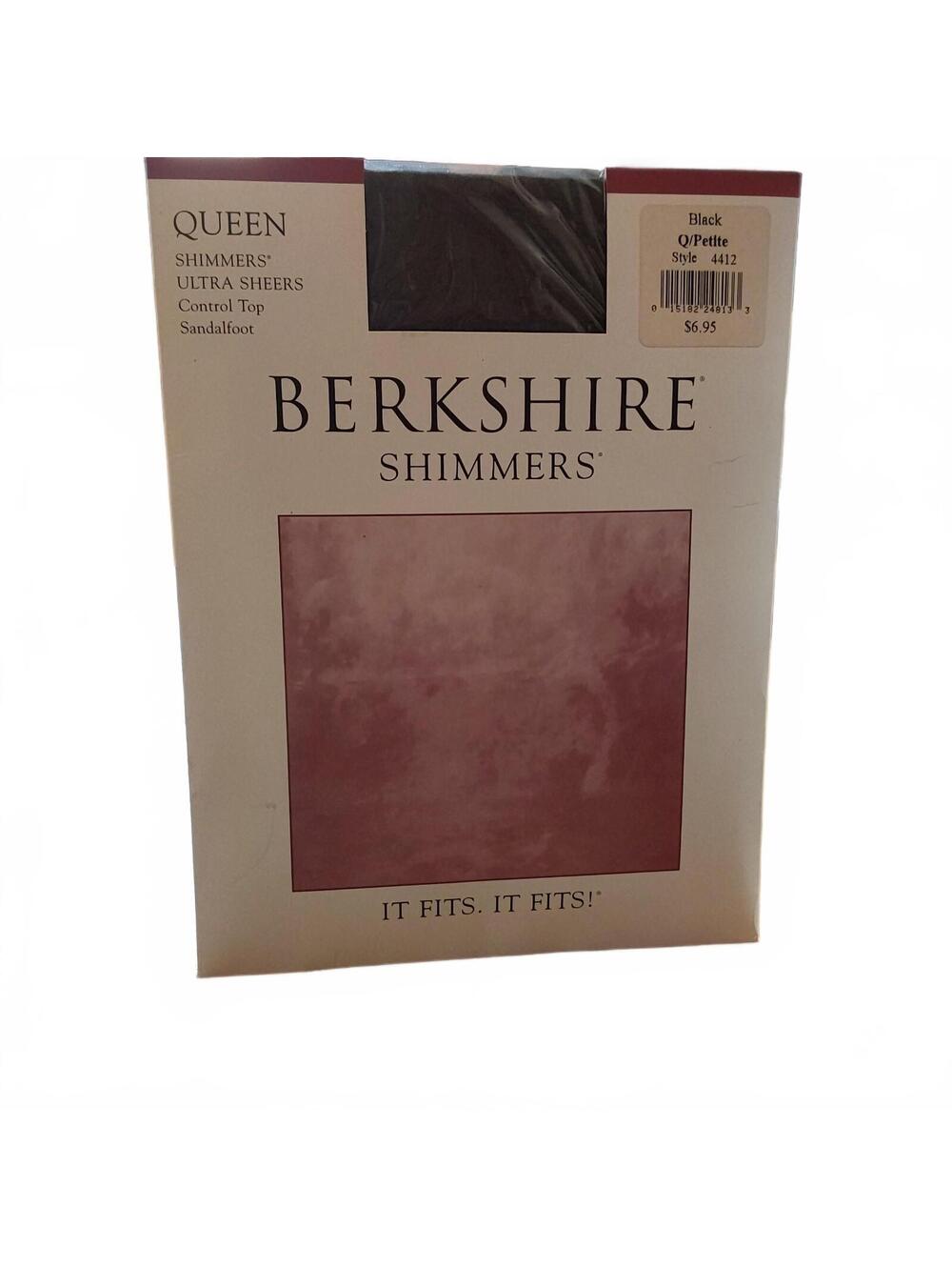 Berkshire Shimmers(R) Black Queen/Petite Pantyhose